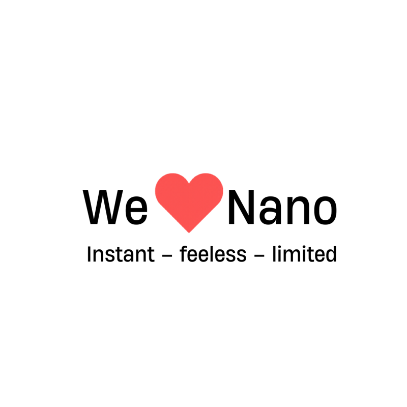 'We ❤️ Nano'  - Door Sign / Sticker