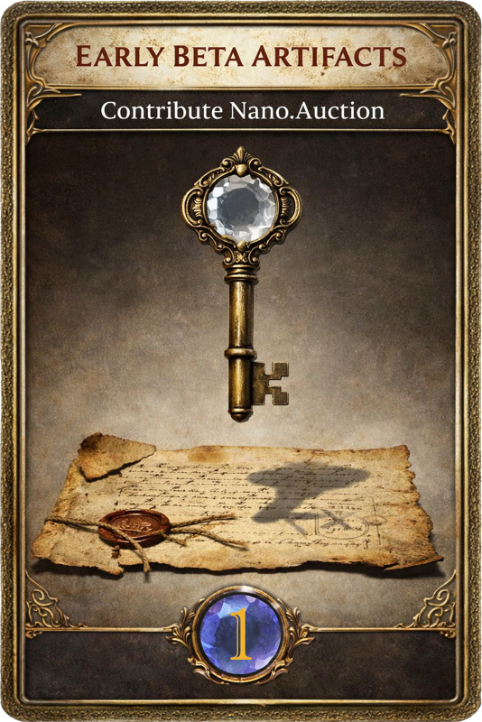Nano.Auction Genesis Key – Founder Edition